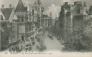 The Law Courts a Fleet Street, Londýn od English Photographer