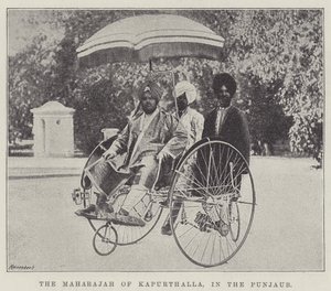 Maharajah z Kapurthala, v Paňdžábu od English Photographer