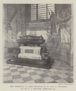 Památník lorda Leightona v St Pauls, odhalený sirem E J Poynterem, 19. února od English Photographer