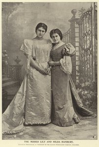 Slečny Lily a Hilda Hanbury od English Photographer