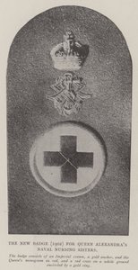 Nový odznak (1902) pro královny Alexandras Naval Nursing Sisters od English Photographer
