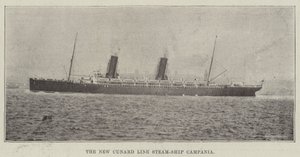 Nová parní loď Cunard Line Campania od English Photographer