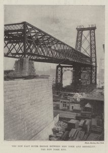 New East River Bridge mezi New Yorkem a Brooklynem, New York End od English Photographer