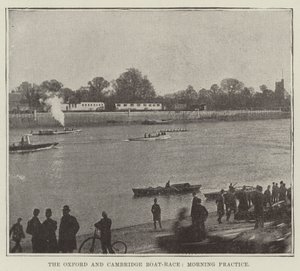 Oxford a Cambridge Boat-Race, ranní trénink od English Photographer