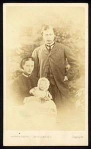 Princ a princezna z Walesu a princ Albert Victor od English Photographer