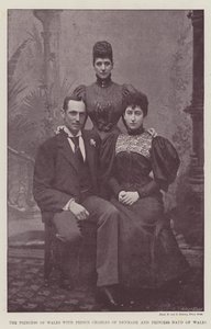 Princezna z Walesu s princem Charlesem z Dánska a princeznou Maud z Walesu od English Photographer