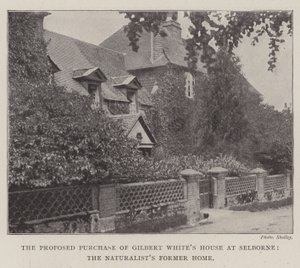 Navrhovaná koupě domu Gilberta Whitese v Selborne, bývalý domov přírodovědců od English Photographer