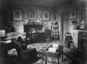 The Queens Sitting Room, Villa Hohenlohe, Baden-Baden, pozdní 1860 od English Photographer