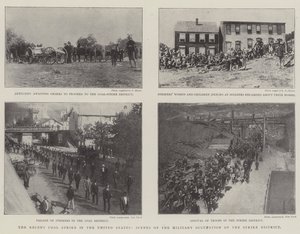 Nedávná uhelná stávka ve Spojených státech, scény vojenské okupace Strike District od English Photographer