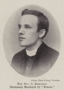 Reverend C Robinson, misionář zavražděný boxery od English Photographer