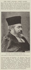 Reverend Dr Hermann Adler, MA, vrchní rabín Spojených židovských kongregací Velké Británie od English Photographer