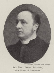 Reverend Edgar Sheppard, nový kanovník z Gloucesteru od English Photographer