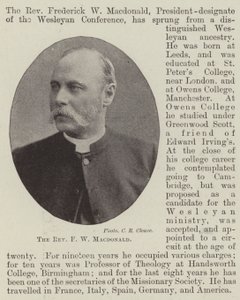 Reverend FW Macdonald od English Photographer