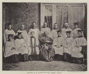Reverend H R Haweis a jeho smíšený sbor od English Photographer