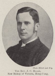 Reverend J C Hoare, nový biskup z Victorie, Hong-Kong od English Photographer