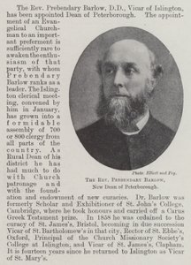 Reverend Prebendary Barlow, nový děkan z Peterborough od English Photographer