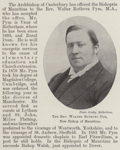 Reverend Walter Ruthven Pym, nový biskup Mauricia od English Photographer