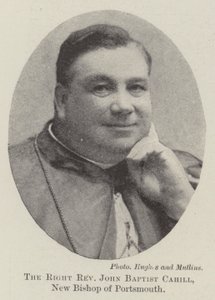 Správný reverend John Baptist Cahill, nový biskup z Portsmouthu od English Photographer