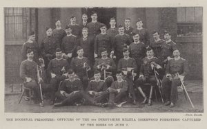 Roodevalští vězni, důstojníci 4. derbyshireské milice (Sherwood Foresters), zajatí Búry dne 7. od English Photographer