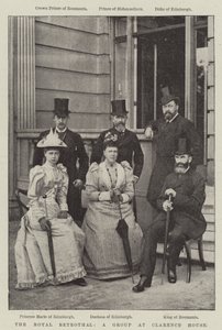 The Royal Betrothal, skupina v Clarence House od English Photographer