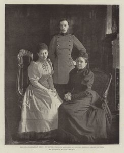 Královský sňatek v Berlíně, císařovna Fridrich a princ a princezna Frederick Charles Hesenští