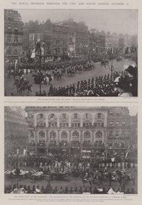 Royal Progress through the City and South London, 25. října od English Photographer