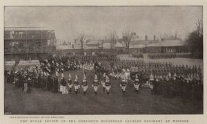 Royal Review of Composite Homehold Cavalry Regiment ve Windsoru od English Photographer