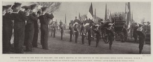 Královská návštěva na západě Anglie, příjezd králů do areálu Britannia Royal Naval College, 7. března od English Photographer