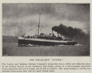 Steam-Ship Sussex od English Photographer