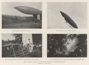 Úspěšné zkoušky letecké lodi Santos Dumont V. v Paříži od English Photographer