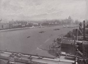 Temže a východní část Victoria Embankment od English Photographer