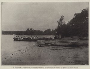Venezuela Question, Gold-Prospecting Expedition starting the Mazaruni River od English Photographer