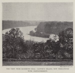 The View from Richmond Hill, Glovers Island, nyní ohrožený Znetvořením od English Photographer