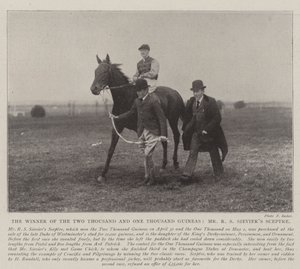 Vítěz dvou tisíc a jednoho tisíce guinejí, pan R. S. Sieviers Scepter od English Photographer