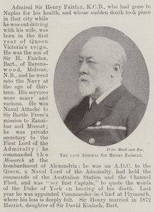 Zesnulý admirál sir Henry Fairfax od English Photographer
