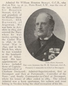 Zesnulý admirál Sir WH Stewart, GCB, dříve vrchní velitel v Devonportu od English Photographer