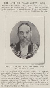 Zesnulý konšel Sir Frank Green, Baronet, bývalý starosta Londýna od English Photographer