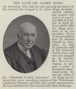 Zesnulý doktor Jabez Hogg od English Photographer