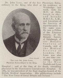 Zesnulý doktor John Lowe, mimořádný lékař krále od English Photographer