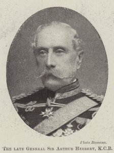 Zesnulý generál Sir Arthur Herbert, KCB od English Photographer