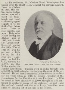 Zesnulý generál Sir Edward Lugard od English Photographer