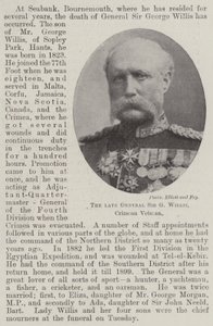 Zesnulý generál Sir G Willis, krymský veterán od English Photographer