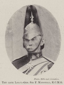 Zesnulý generálporučík Sir F Marshall, KCMG od English Photographer