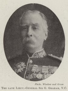 Zesnulý generálporučík Sir G Graham, VC od English Photographer