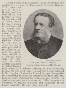 Zesnulý lord Cranworth, dříve poslanec za jih a střední Norfolk od English Photographer