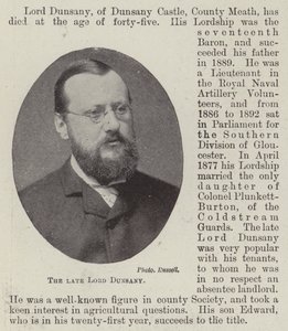 Zesnulý lord Dunsany od English Photographer
