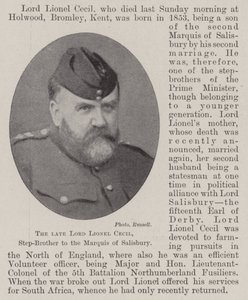 Zesnulý lord Lionel Cecil, nevlastní bratr markýze ze Salisbury od English Photographer