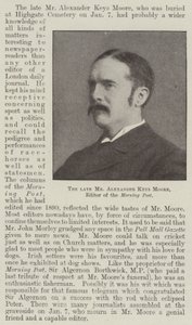 Zesnulý pan Alexander Keys Moore, redaktor Morning Post od English Photographer