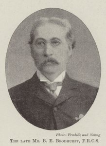 Zesnulý pan B E Brodhurst, FRCS od English Photographer