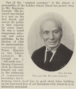 Zesnulý pan Benjamin Lucraft od English Photographer